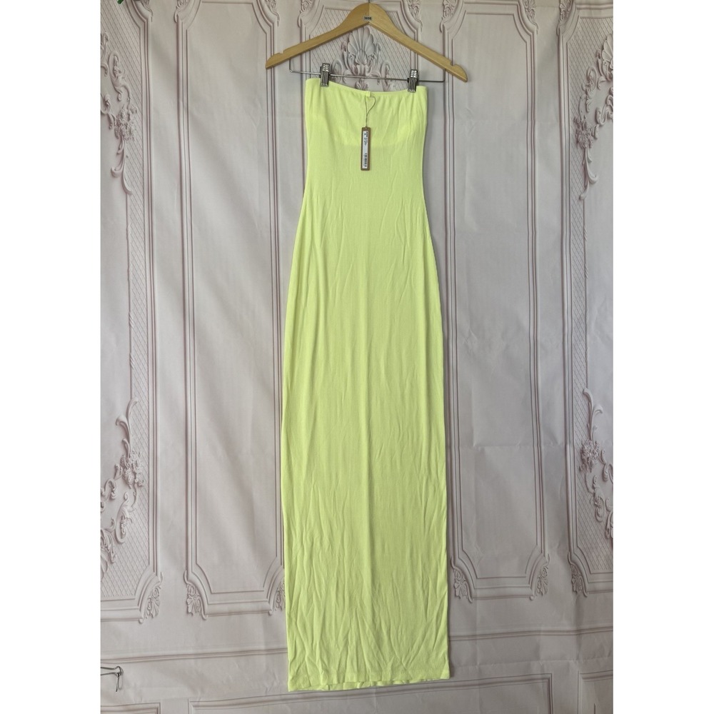 Skims Soft Lounge Strapless Dress In Lemonade In Size XXS NWT